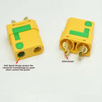 XT90S XT90-M/F Connectors Spark-Resistant Male/Female Connectors for Battery, ESC and Charger Cables