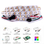 WS2812B  Led Strip 5v  30/60/74/96/144 Leds Smart RGB Pixel Strip Black/White PCB IP30/65/67 WS2811 IC Led Light 1m/2m/3m/4m/5m