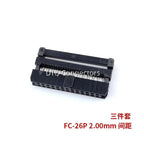 10Pcs 2.0 2mm Pitch FC 2X3/4/5/6/7/8/10/12/13/15/17/20/25 Pin IDC Female Header Socket Connector For 1.0mm Flat Cable