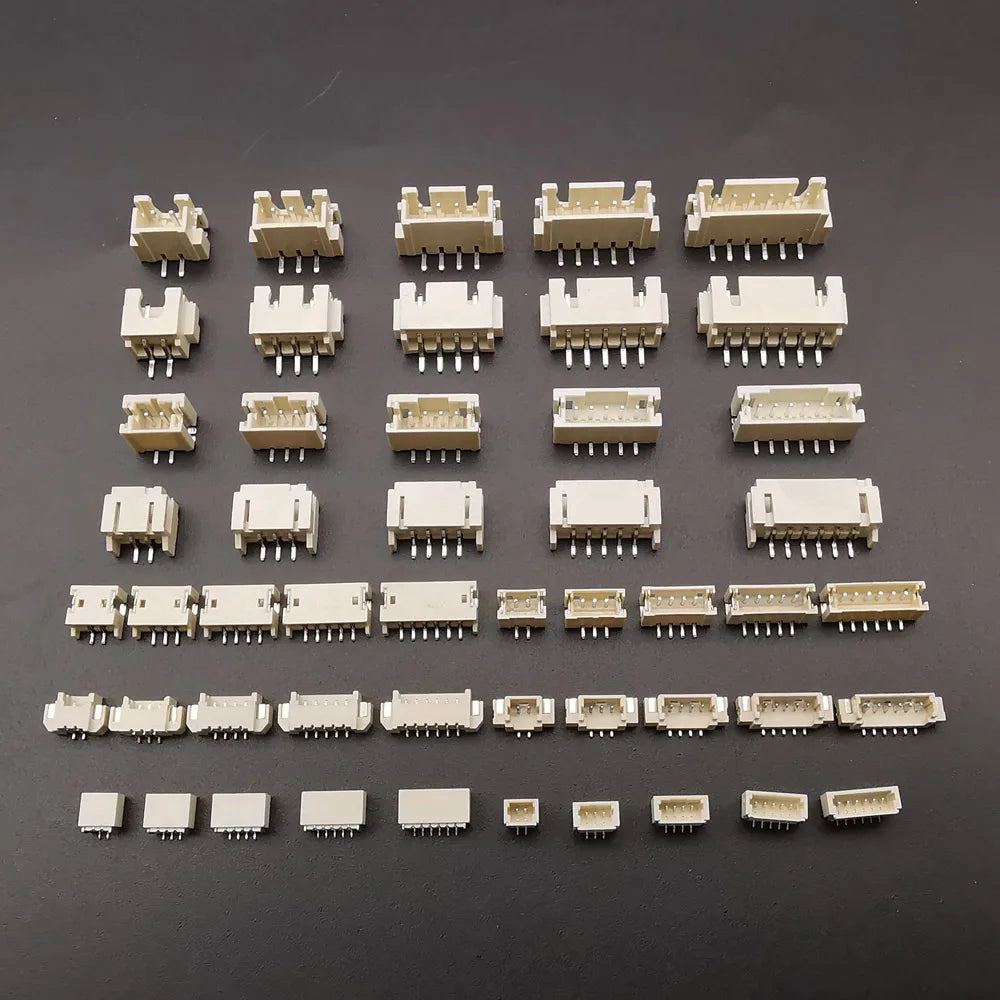 10Pcs ZH 1.5/PH 2.0/XH 2.54/SH 1.0/JST 1.25mm Male Pin Horizontal Vertical Socket Connector 2P/3P/4P/5P/6Pin For PCB Board JST