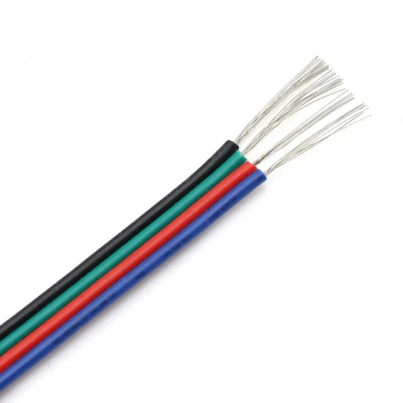 1~50m LED Cable Electrical Wire 2/3/4/5/6pin LED Extension Cables For RGB RGBW RGBWW SMD WS2812B LED Strip Light JST Connector