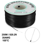 0.58mm Wire OD 200M 250M Electrical Wire Wrapping Wire Tin Plated Copper Wire PCB Solder Cable P/N DM-30-1000 30 AWG for Laptop