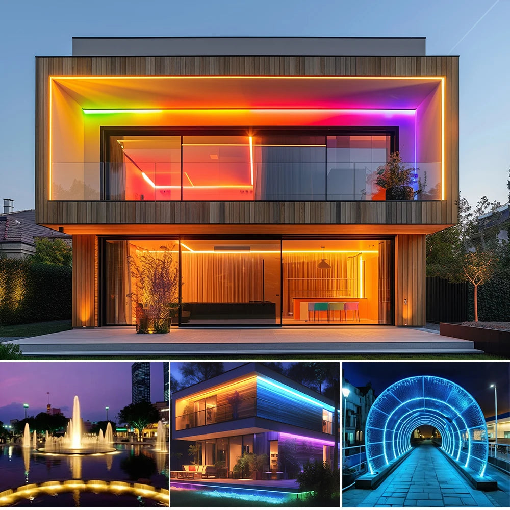 DC12V WS2815 5050 Dual-Signal RGB LED Strip WS2812B 30/60/74/96/144Leds/Pixels/m Individually Addressable LED Lights IP30 65 67