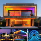 DC12V WS2815 5050 Dual-Signal RGB LED Strip WS2812B 30/60/74/96/144Leds/Pixels/m Individually Addressable LED Lights IP30 65 67
