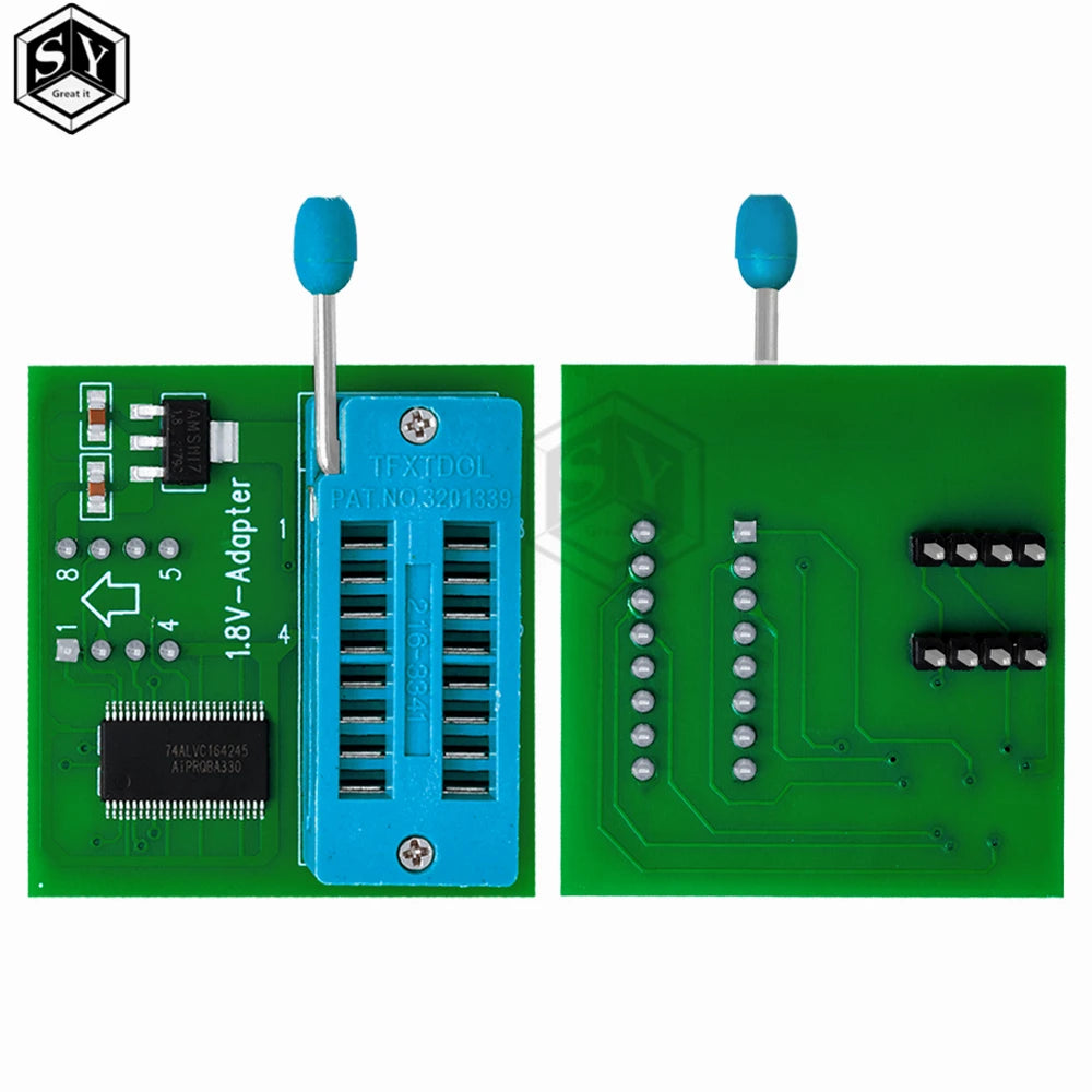 1.8V adapter for Iphone or motherboard 1.8V SPI Flash SOP8 DIP8 W25 MX25 use on programmers TL866CS TL866A EZP2010 EZP2013 CH341