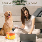 Intelligent Dog Automatic Feeder Cat Dog Puzzle Feeder Interactive Pet Food Treat Dispenser Cartoon Duck Design for Dog Training