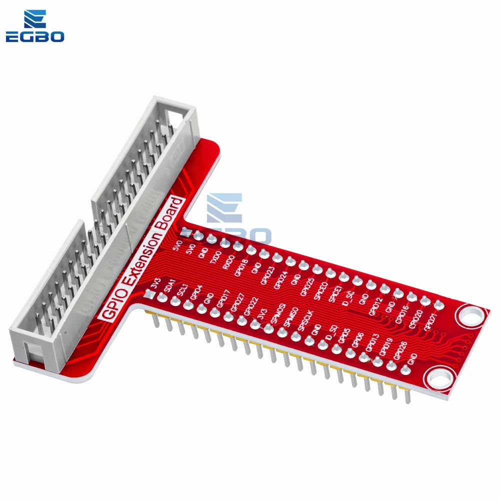 T-Type GPIO Breakout Expansion Board with 20cm FFC 40-Pin Ribbon Cable, Compatible for Raspberry Pi 2/3 Model B/B+/A+