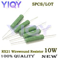 5PCS RX21 Wirewound Resistor 10W 0.05R-47K 0.1R 0.33R 1R 2.2R 3.3R 36R 10K 62R 4.7R 3.3K 4.7K 1K 33K 47K Ohm Power Resistor
