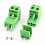 5Pair 5.08mm Pitch 2EDG Straight Pin PCB Screw Terminal Block 2/3/4/5/6/7/8/9/10/12Pin 300V 10A Wire Connector Plug-in Socket