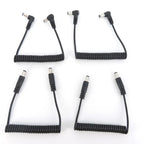 1m DC male to male right Angel Spring Cable connector 5.5mm x 2.1mm straight Plug Power charger 5.5 x 2.5 2.1 mm Extension Cord