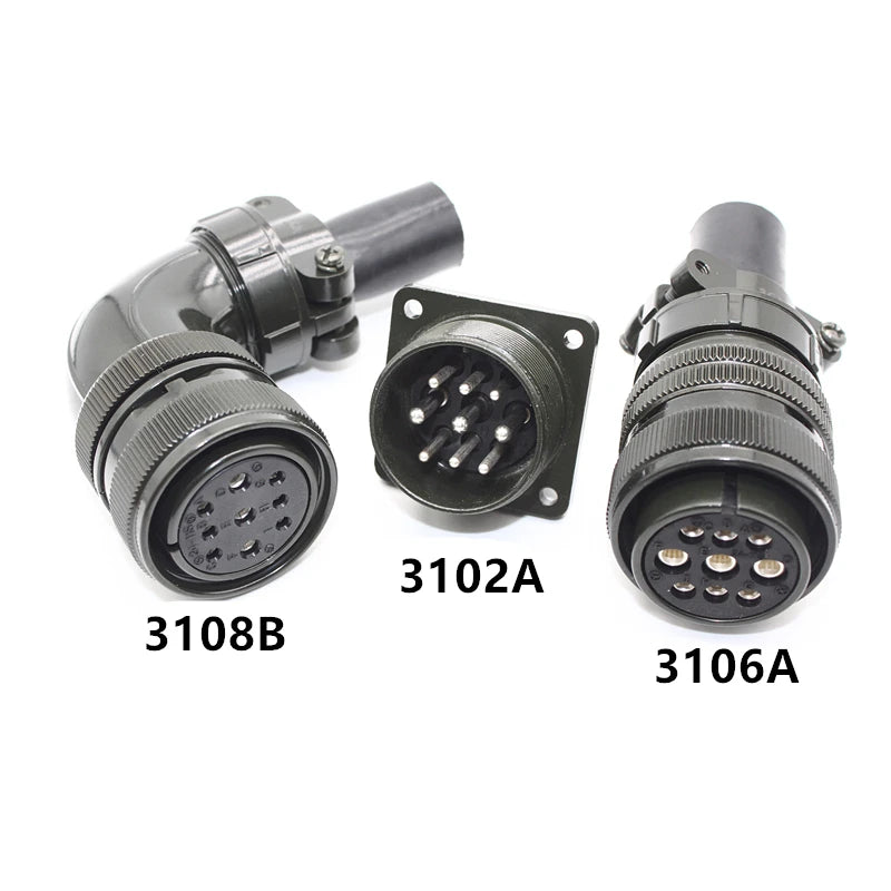 Aviation Plug MS3108B MS3106A MS3102A 18-10S 20-4S 20-15S 20-18S 20-29S 22-22S 24-10S 24-11S Servo Motor Panel Metal Connector