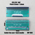 1pcs 4/6/8/10/12/15/16/18/20/22/24/26/30/34/36/40/42/45/50/56 Pin FPC/FFC Adapter Board 0.5mm To 2.54mm Connector