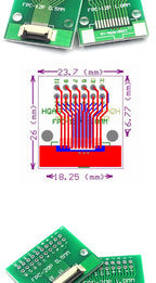 FPC/FFC Adapter Board 0.5/1.0MM to 2.54MM Soldered Connector 4/5/6/8/10/12/14/16/20/26/3040/45/50/60 Pin