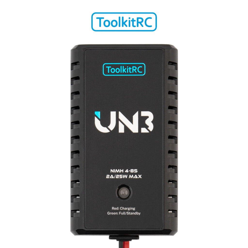 ToolkitRC U3 2-3S LiPo UN3 4-8S USB-C NiMh Battery Charger 2A 25W Balance Port Direct Charge for RC Model FPV Drone Car Airplane