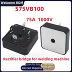 Inverter welding machine rectifier bridge S75VB100 welding machine maintenance parts 75A 1000V silicon bridge rectifier brand ne