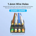 NEW RJ45 Cat8 Cat7 Cat6A Connectors RJ45 Metal Tool Free Easy Termination Plug 2000MHz 40G LAN Cable Reusable Shielded colorful