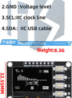1.3 inch oled IIC Serial White OLED Display Module 128X64 I2C SSD1306 12864 LCD Screen Board VDD GND SCK SDA for Arduino