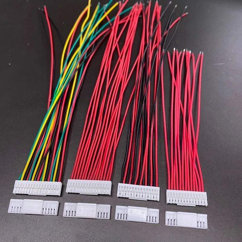 10pcs GH1.25mm GHR-13/14/15/16V-S with Latch Lock Single/Double Side Terminal Crimped Electronic Wire Cable 13P 14P 15P 16P