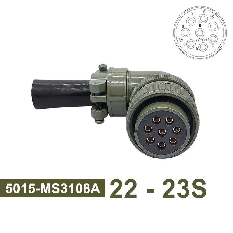 MS3102 MS3106 MS3108 Military Specification Connector 5015 MIL STD 8pin 19pin Plug&Socket 22-14 22-23 MIL-C Circular Connectors
