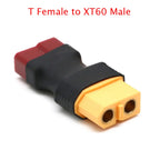 1pcs XT60 Male Plug to T Male / T Female Plug to XT60 Female Adapter For RC Helicopter Quadcopter LiPo Battery Plug Connector Pa