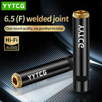 YYTCG 6.35mm female audio cable Welded Plug 6.5 Three core single stereo extension connector 1Pcs