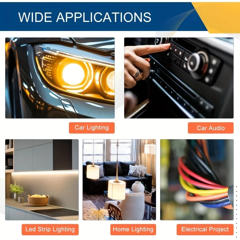 Electric Wire Connector No Stripping Quick Cable Connectors Detachable Automotive Terminal Connector LED Cable Buckle Connector