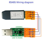 PLC Touch Panel Modbus RTU Sensor Built-in DS18B20/NTC/AHT20 Temp & Humidity Monitor