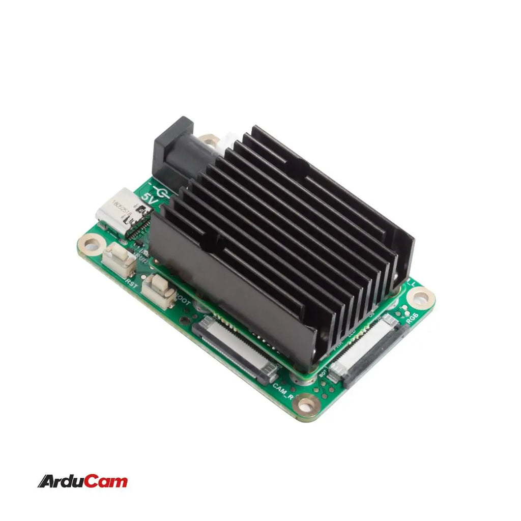 Arducam 12MP IMX477 camera and 2*1MP OV9282 Monochrome camera with OAK-FFC-3P OAK USB3 Edition for DepthAI