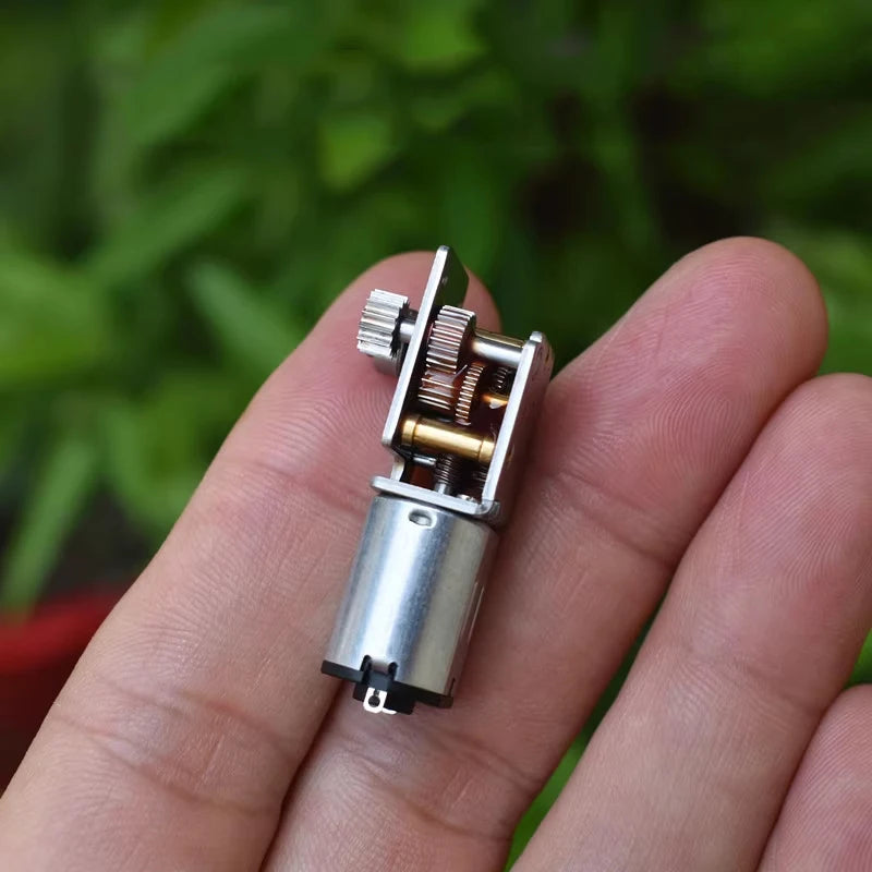 Mini N20 Full Metal Worm Gear Motor 22RPM Slow Speed Right Angle Shaft for DIY 3D Printing Pen DC 3.7V 4.2V 5V Gear Reduction Mo