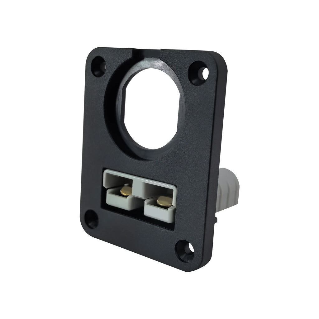 Single/Dual Socket 50A Flush Mount Bracket Panel Cover for Anderson Plug Charging Power&USB Car Caravan Solar Battery Connector