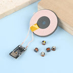 5Pcs TYPE-C 5V Wireless Power Supply Transmitter Coil Induction Wireless LED Receiver Light Lamp Model Diorama Robots