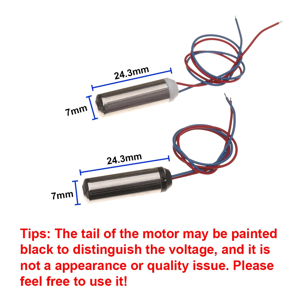 Waterproof Mini 612 Vibration Motor Micro 6*12mm Vibrator DC1.5V 3.7V 5V Coreless Vibrator Toy Massager