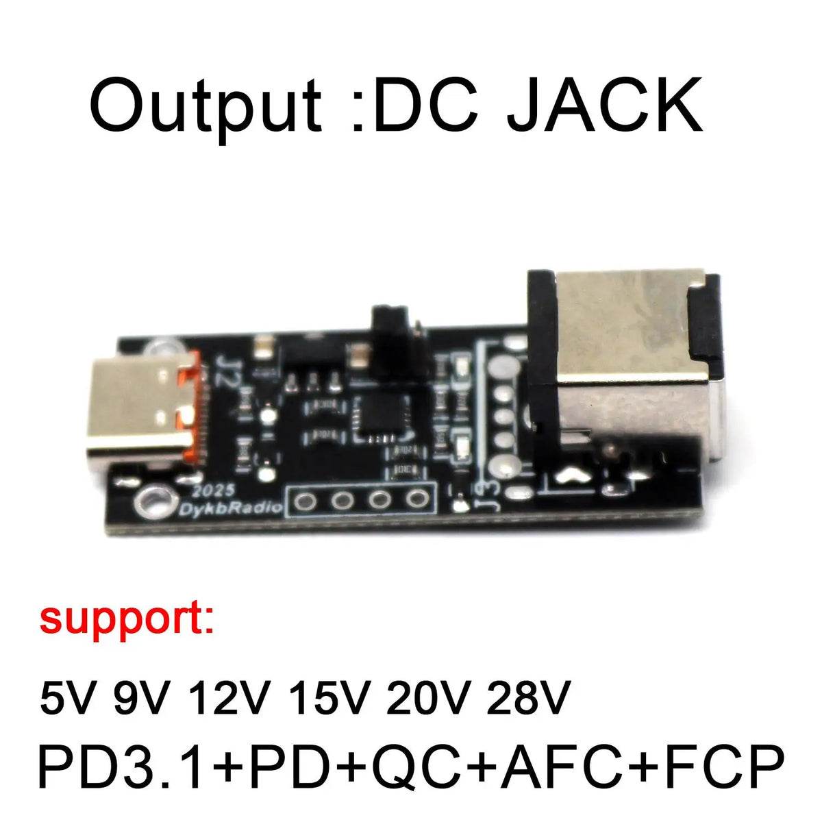 PD3.1 Decoy Fast Charging 28V 20V 15V 12V 9V 5V Voltage Trigger QC PD TO DC XT30 XT60 USB Power Delivery Model Aircraft Charger