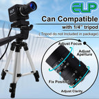 ELP USB Camera IMX298 UVC Mini USB Camera 16MP with 2.8-12mm CS Zoom Lens