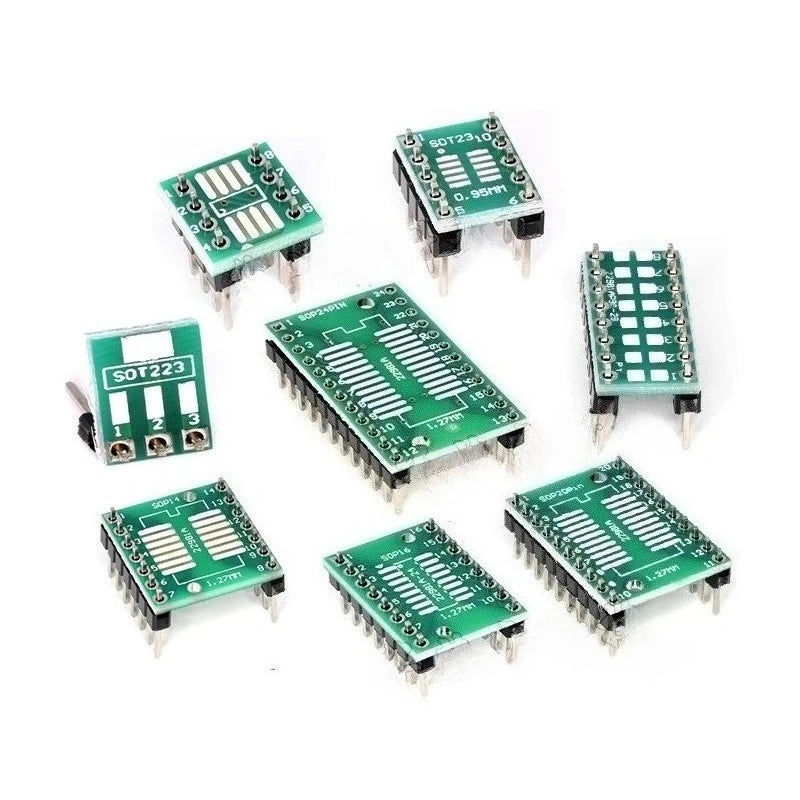 5PCS SOP Adapter Board SOIC-8 SOT23/252 SOP14/16/20/24 SOP28 IC Test Bench Experiment