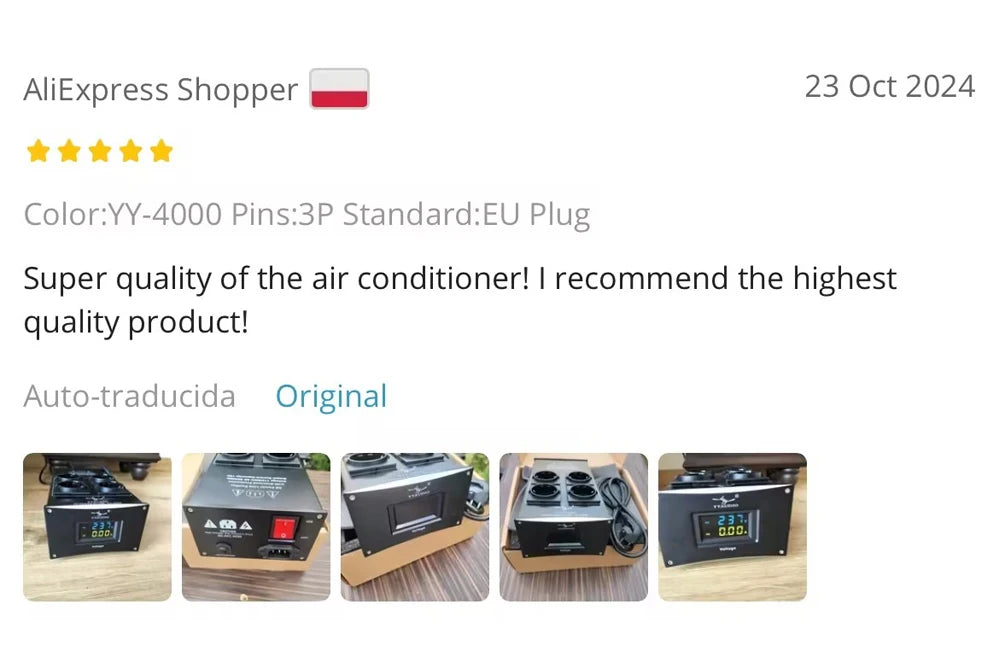 YYAUDIO HiFi Audio Noise AC Power Filter Power Conditioner Power Purifier Surge Protection with EU Outlets Power Strip
