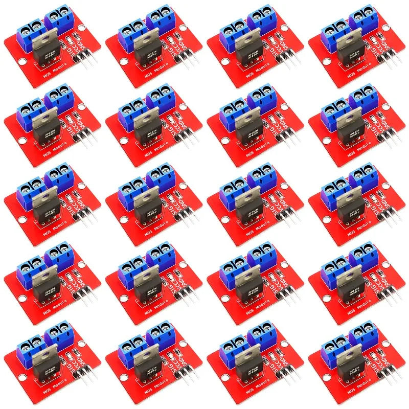 5/10/20PCS 0-24V Top Mosfet Button IRF520 MOS Driver Module for Arduino MCU ARM Raspberry Pi