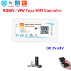 DC5-24V Tuya Wifi Wireless LED Controller Support iOs Android APP Alexa Google Voice Control for DIM CCT RGB RGBW RGBCCT Strip