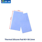 Thermal Pad Silicone Sheet with Adhesive Backing, Silicone Grease, CPU GPU Memory Cooling, Laptop GPU North‑South Bridge Heat Di