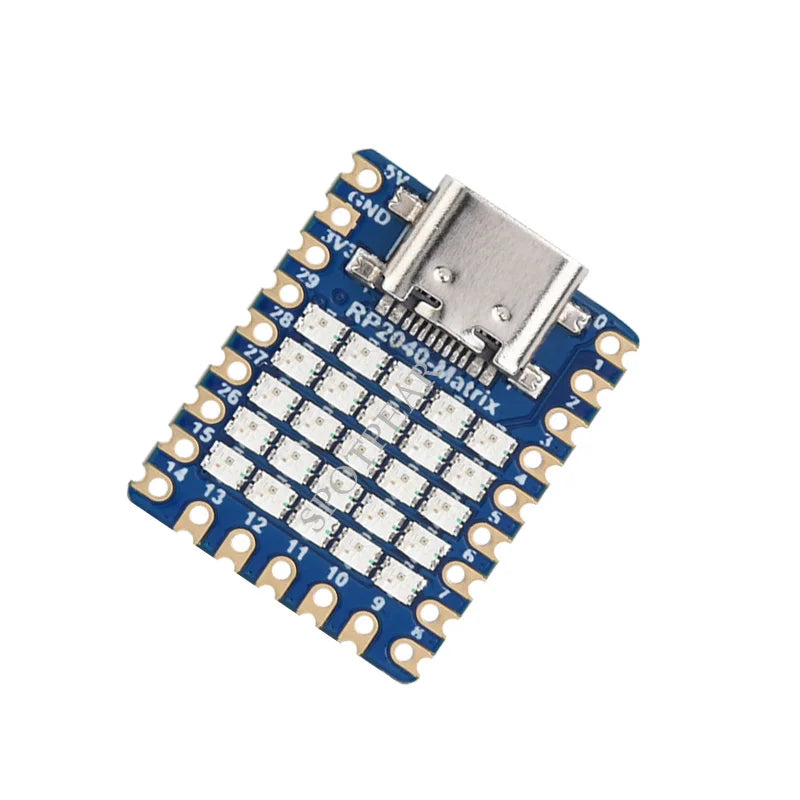 Raspberry Pi RP2040 RP2350 RGB LED 5×5 Matrix Based RP2040-Matrix Development Board On RP2040 Dual Core Processor