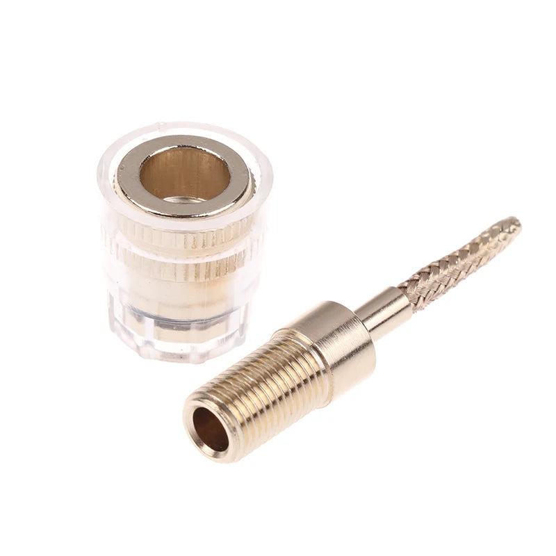 2/4Pcs 4MM Banana Female To 2MM Pin Connector HIFI Cable Adapter Plug Braided Copper Wire Socket