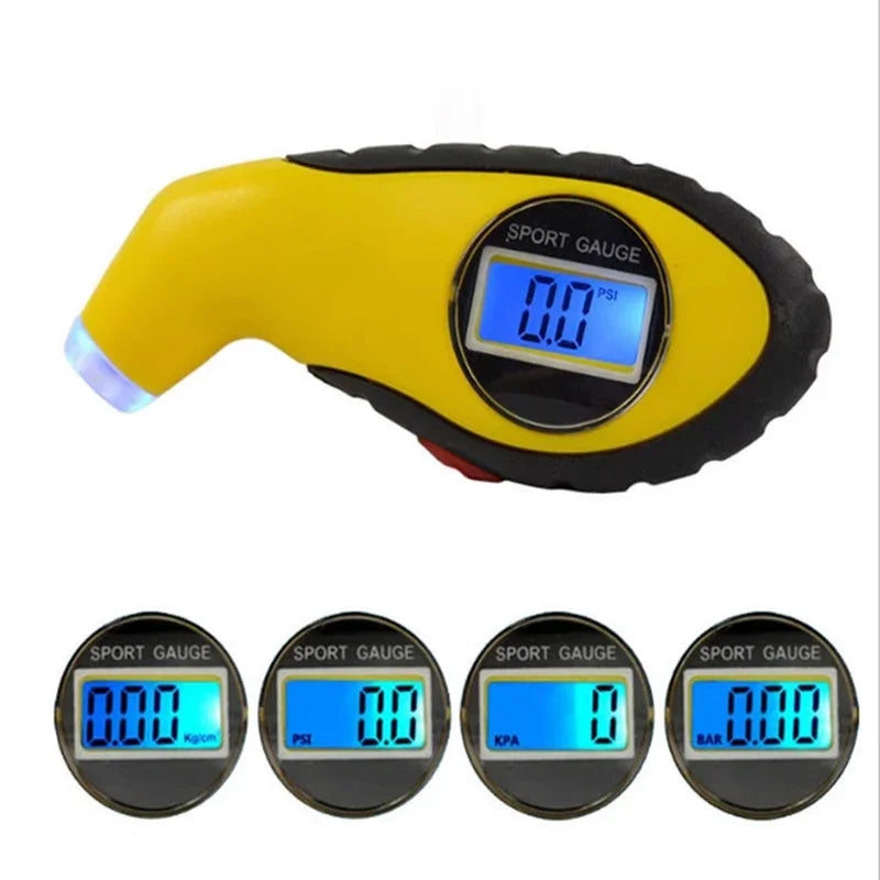 High-precision Digital Car Tire Tyre Air Pressure Gauge Meter LCD Display Manometer Barometers for Car Truck