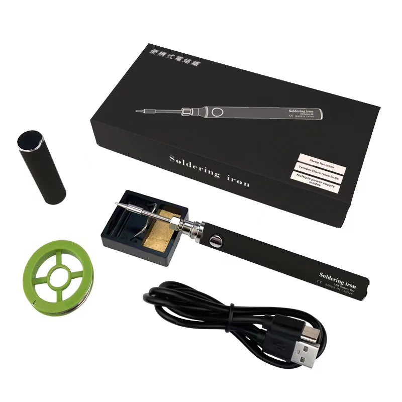 8W USB Cordless Electric  Soldering Iron Kit Micro Iron Type-c Charging Interface Full Charge Can Last For 40 Minutes