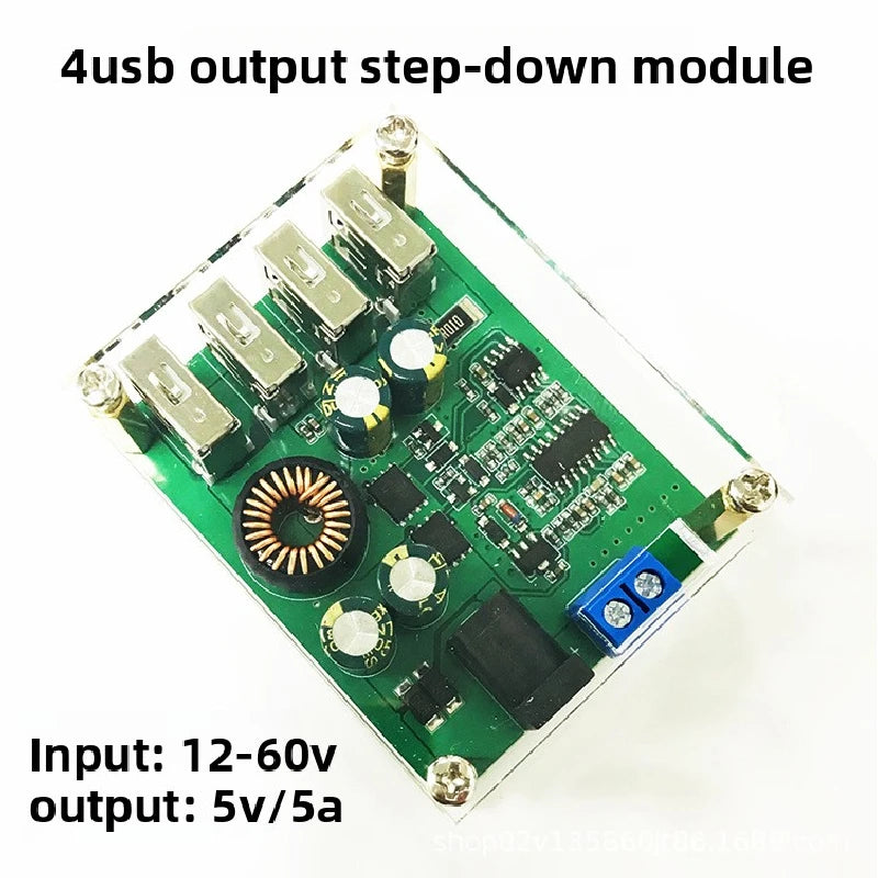 5A DC Step Down Converter 12V 24V 36V 48V 60V to 5V USB Power Supply Module For Car Motorcycle Electric Scooter