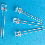 100pcs 5mm Flat Top White Red Yellow Blue Green Emitting Diode LED Wide Angle Ultra Bright Bulbs F5 5mm Light Lamp Diodes