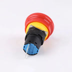5/20PCS 16mm Mounting Holes Latching Emergency Stop Push Button Switch Bia/Small Head YJ-LA16-11ZS-A Mushroom Stop E-Stop Switch