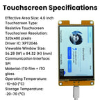 4.0-inch ESP32 WiFi Bluetooth Development Board Touchscreen ST7796S Driver 320*480 Smart Display Module Onboard ESP32-32E Module