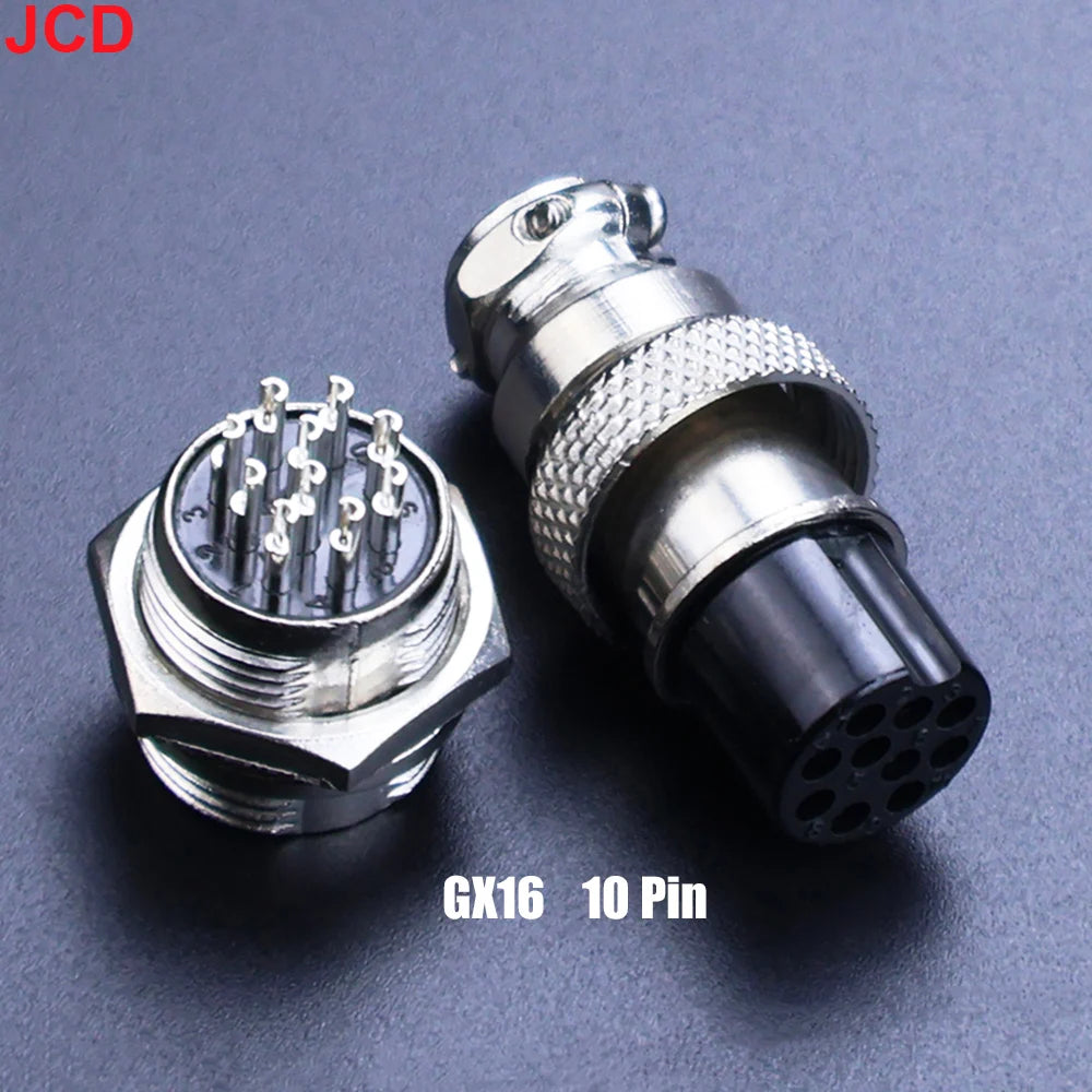 JCD 1Set GX12 GX16 GX20 2 3 4 5 6 7 8 9 10 12Pin Docking Aviation Plug Socket Waterproof Circular Connector