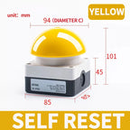Large Mushroom Head Emergency Stop Button Switch, Waterproof Momentary or Self Locking Push Button for Machine Control