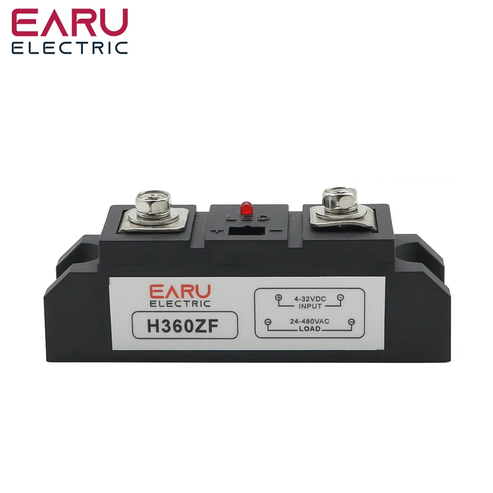 EARU Industrial Solid State Relay SSR Module Single Phase Input 3-32VDC Output 24-480VAC Industrial 60A 80A 100A 150A 200A 300A